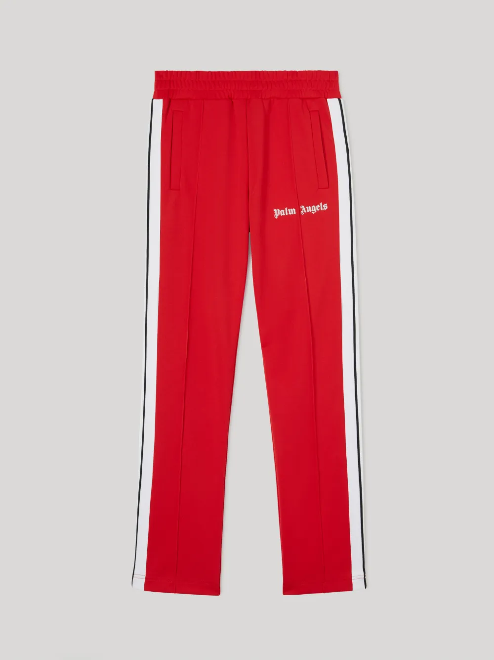 Palm Angels - Rote Hose mit Logo und Seitenstreifen - BLS Fashion