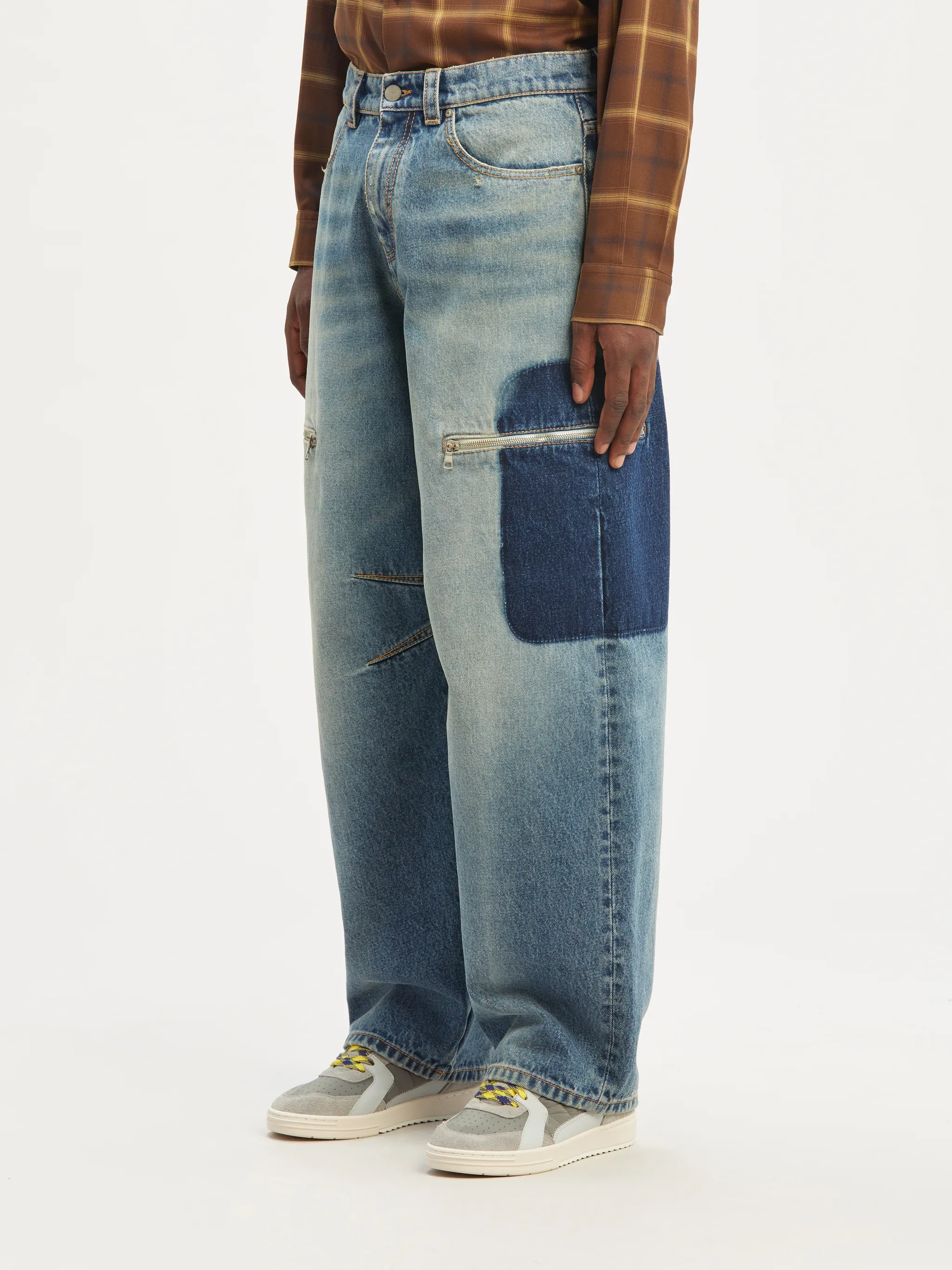 Reserve Dye Carrot Denim Pants