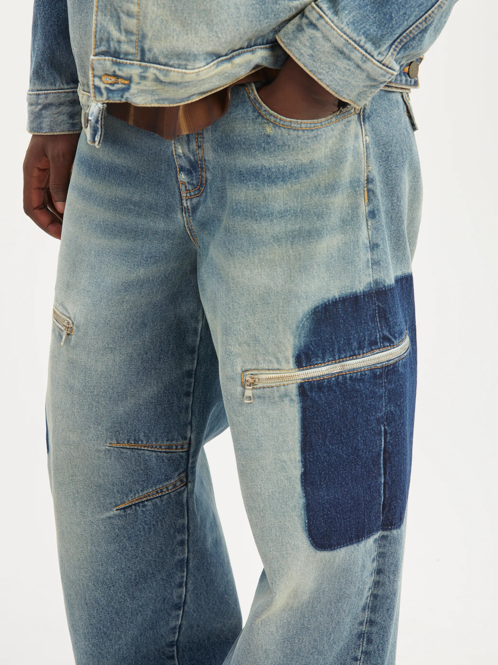 Reserve Dye Carrot Denim Pants