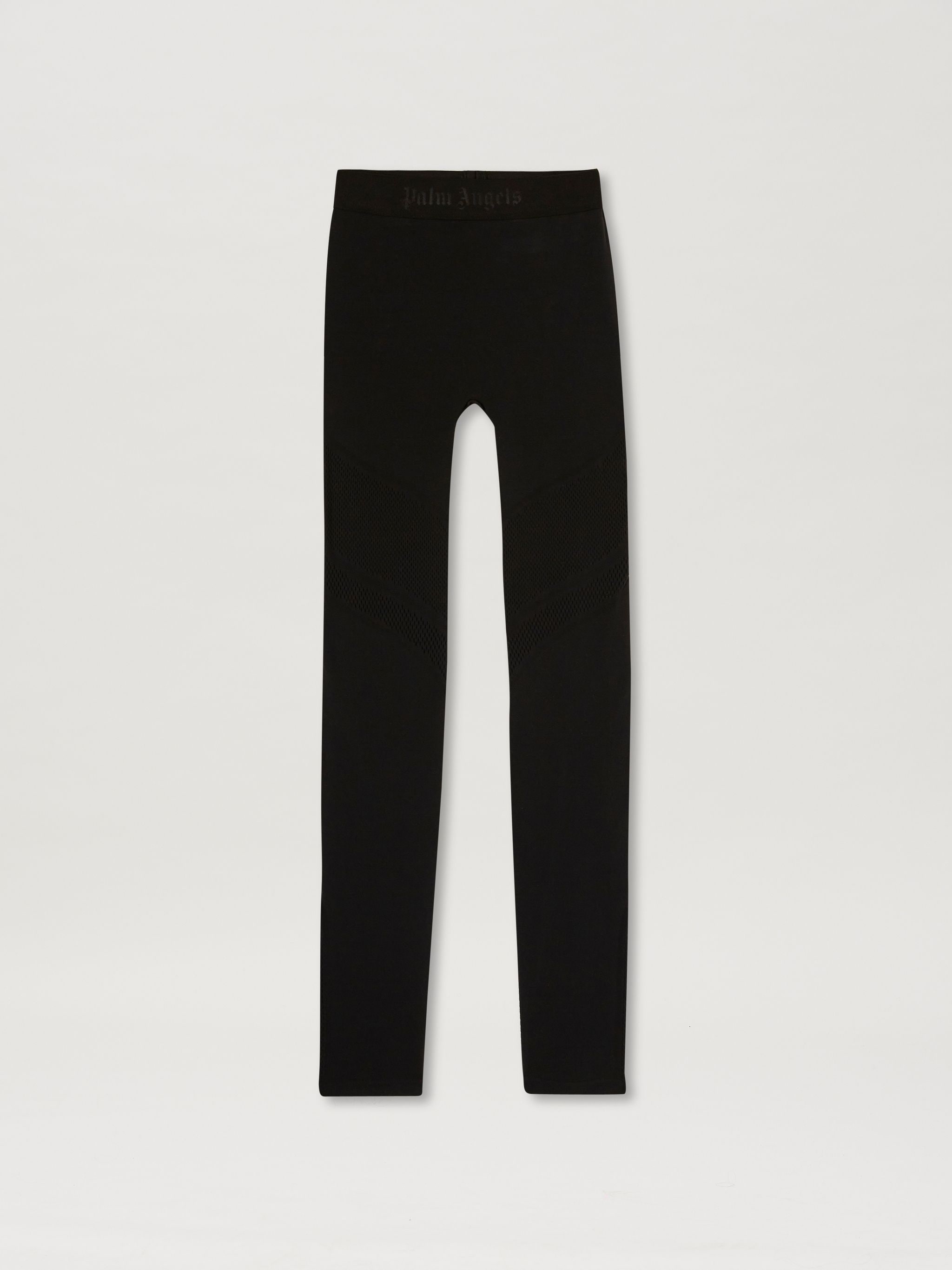 logo-waistband leggings in black - Palm Angels® Official