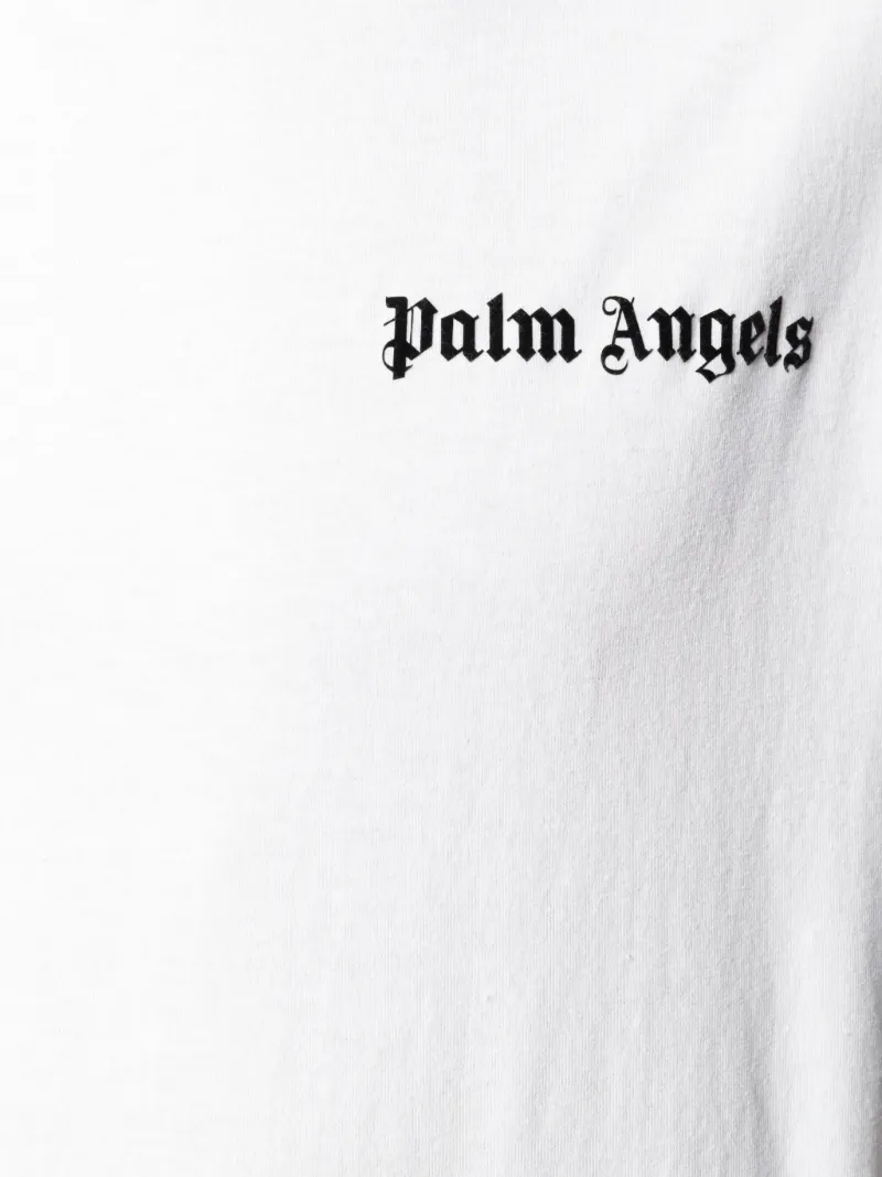 PALM ANGELS Black Security Tag T-Shirt 
