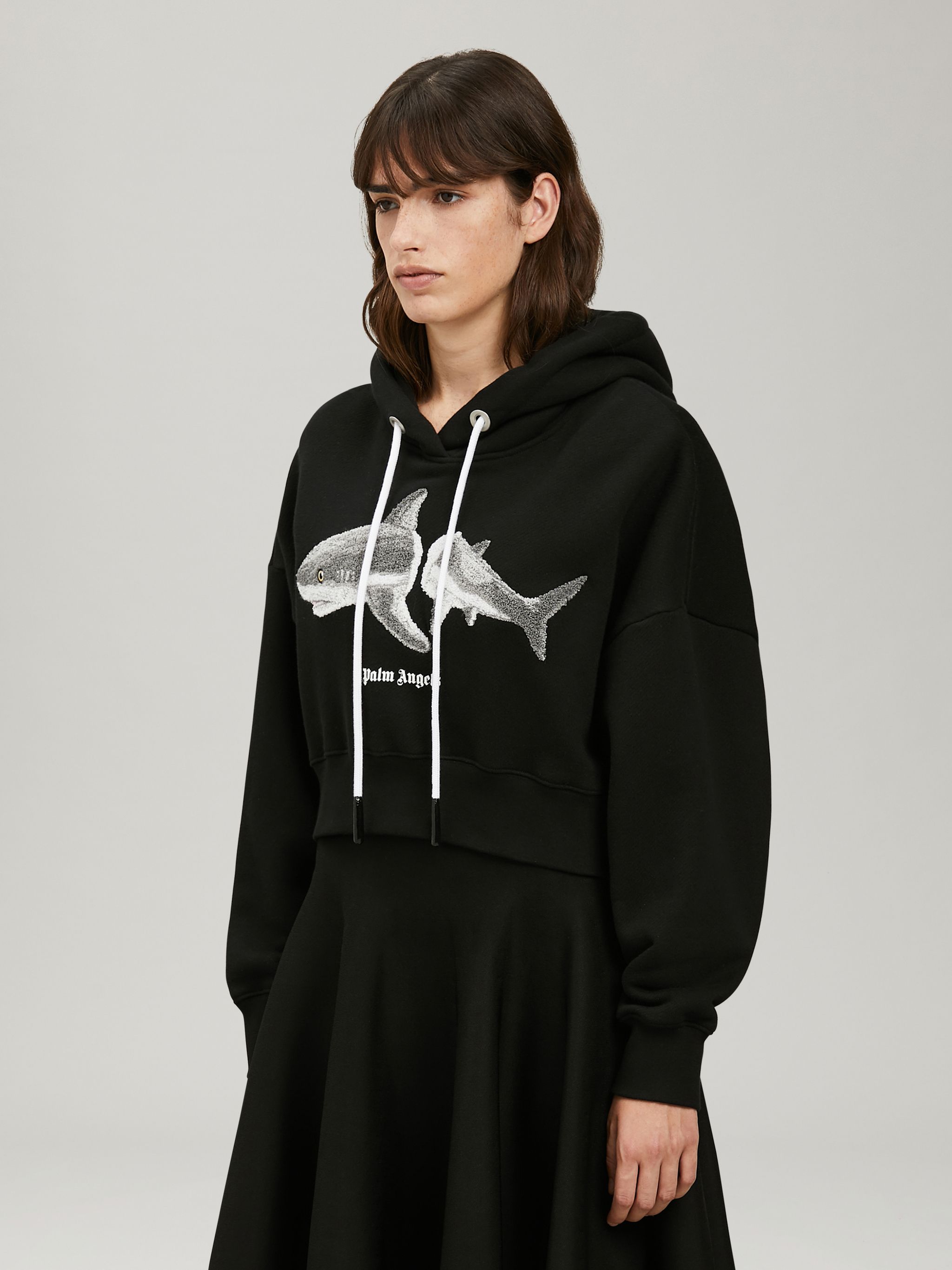 Palm angels store crop hoodie