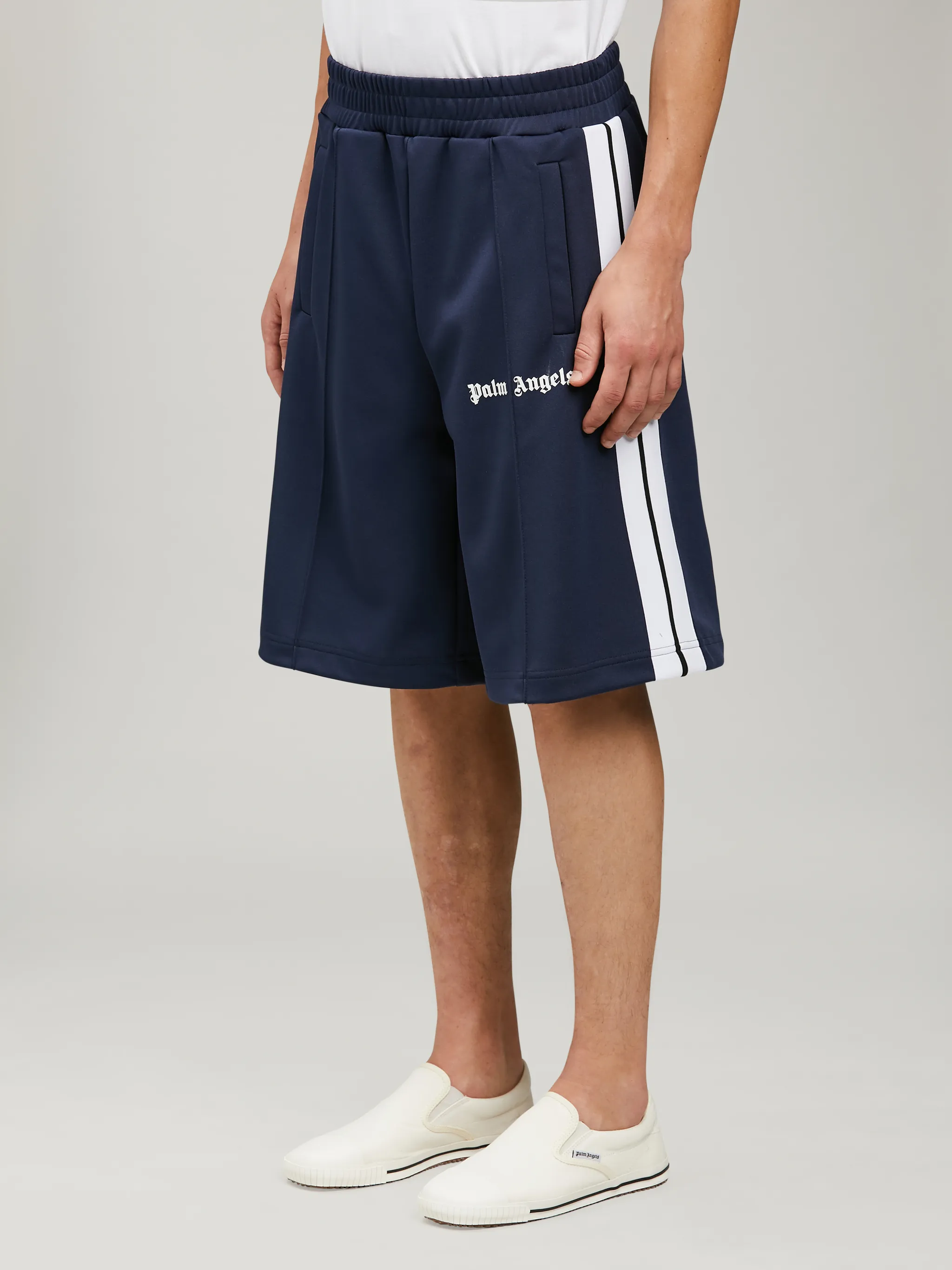 SHORTS SPORTIVI BLU NAVY - Sito ufficiale di Palm Angels®