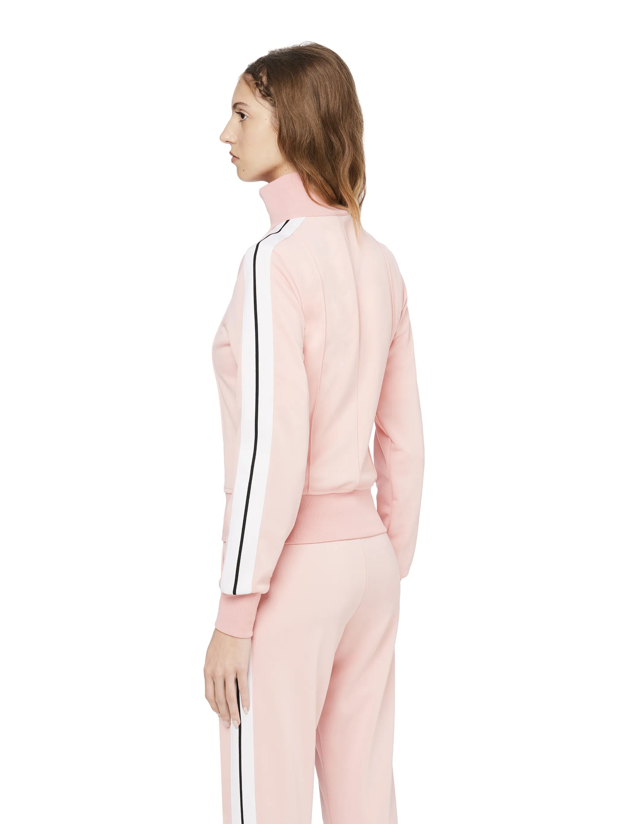 side panel zipup jacket in pink Palm Angels® Official