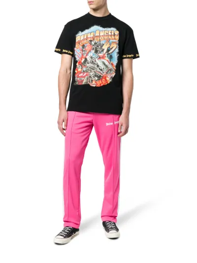 palm angels pink joggers