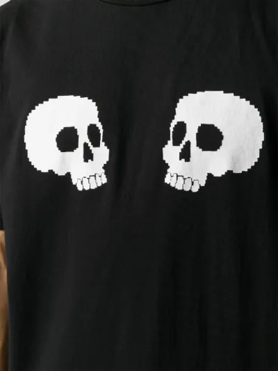 Palm Angels skull print T-shirt black 