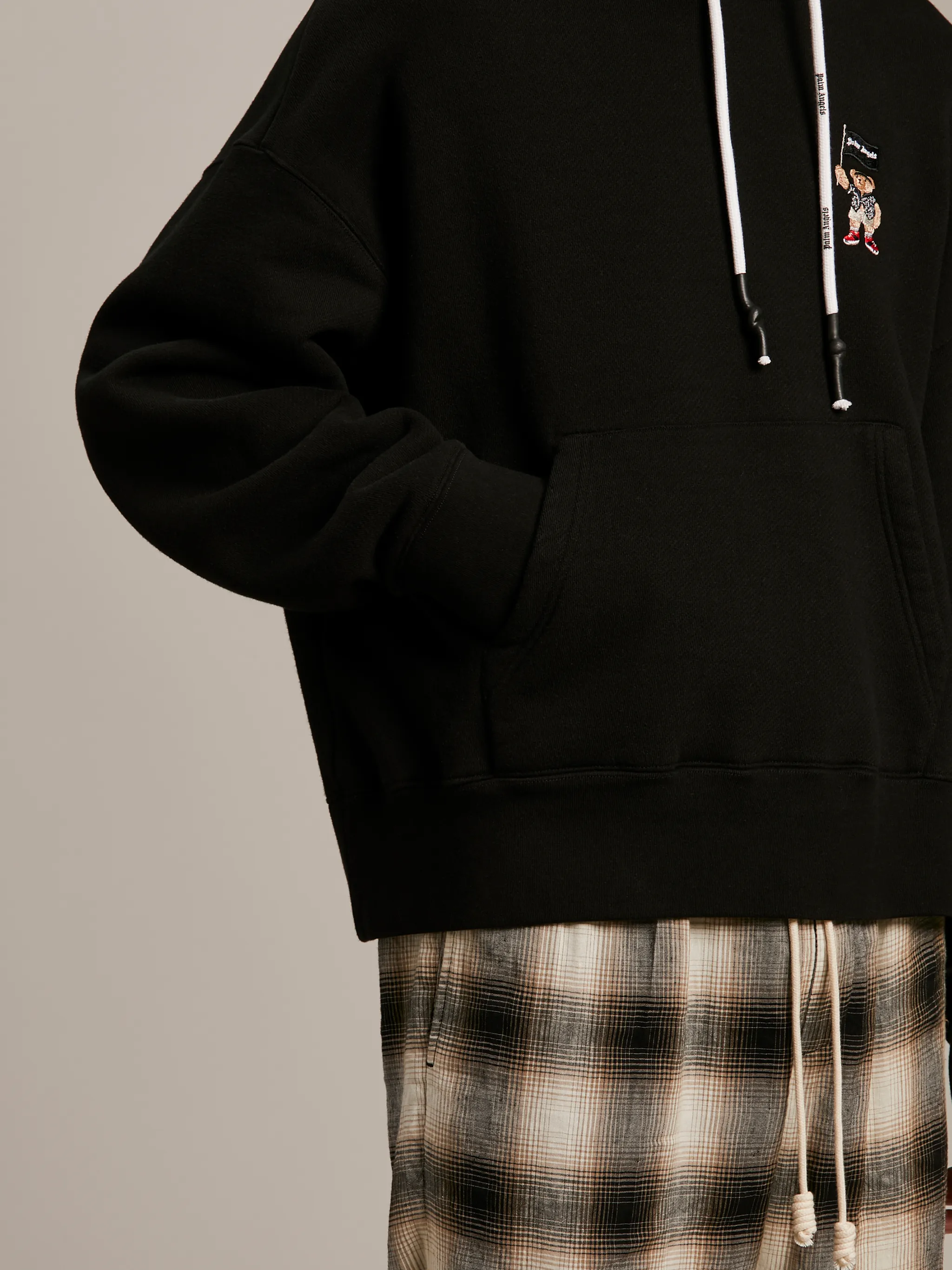 SMALL PIRATE BEAR HOODIE in black - Palm Angels® Official SMALL PIRATE BEAR HOODIE in black - Palm Angels® Official