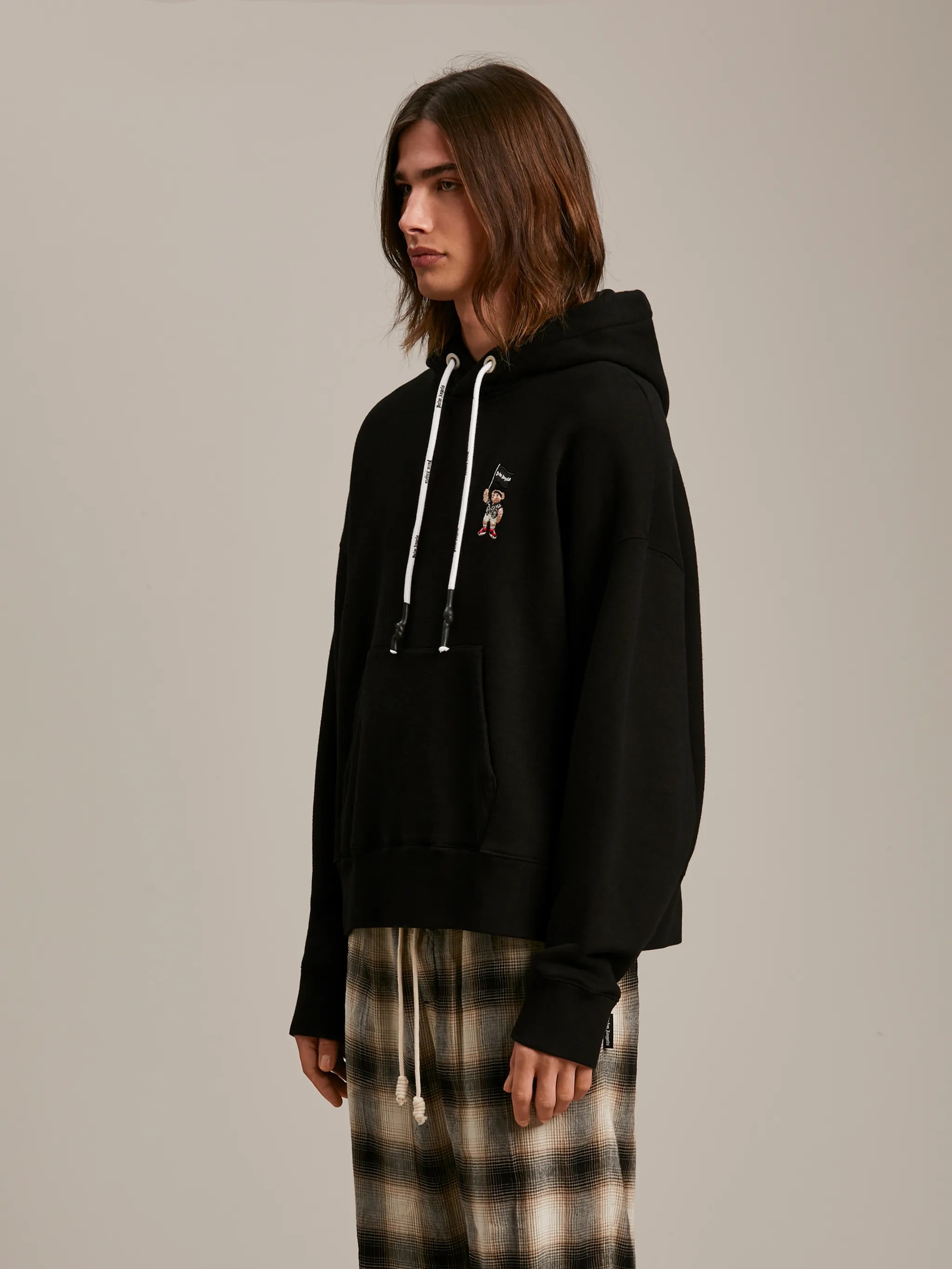 SMALL PIRATE BEAR HOODIE in black - Palm Angels® Official SMALL PIRATE BEAR HOODIE in black - Palm Angels® Official