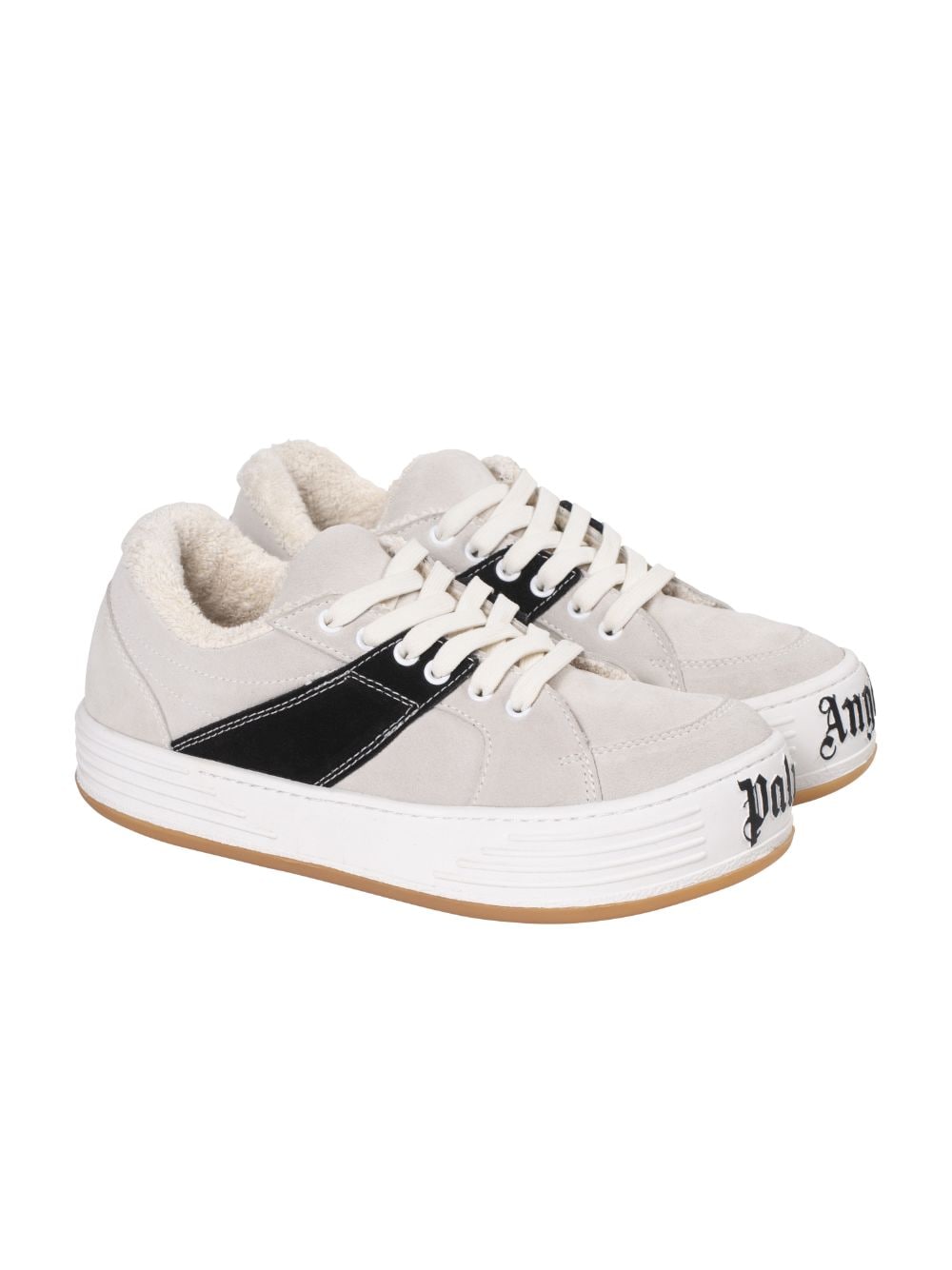 SNOW LOW TOP SNEAKERS in white - Palm Angels® Official