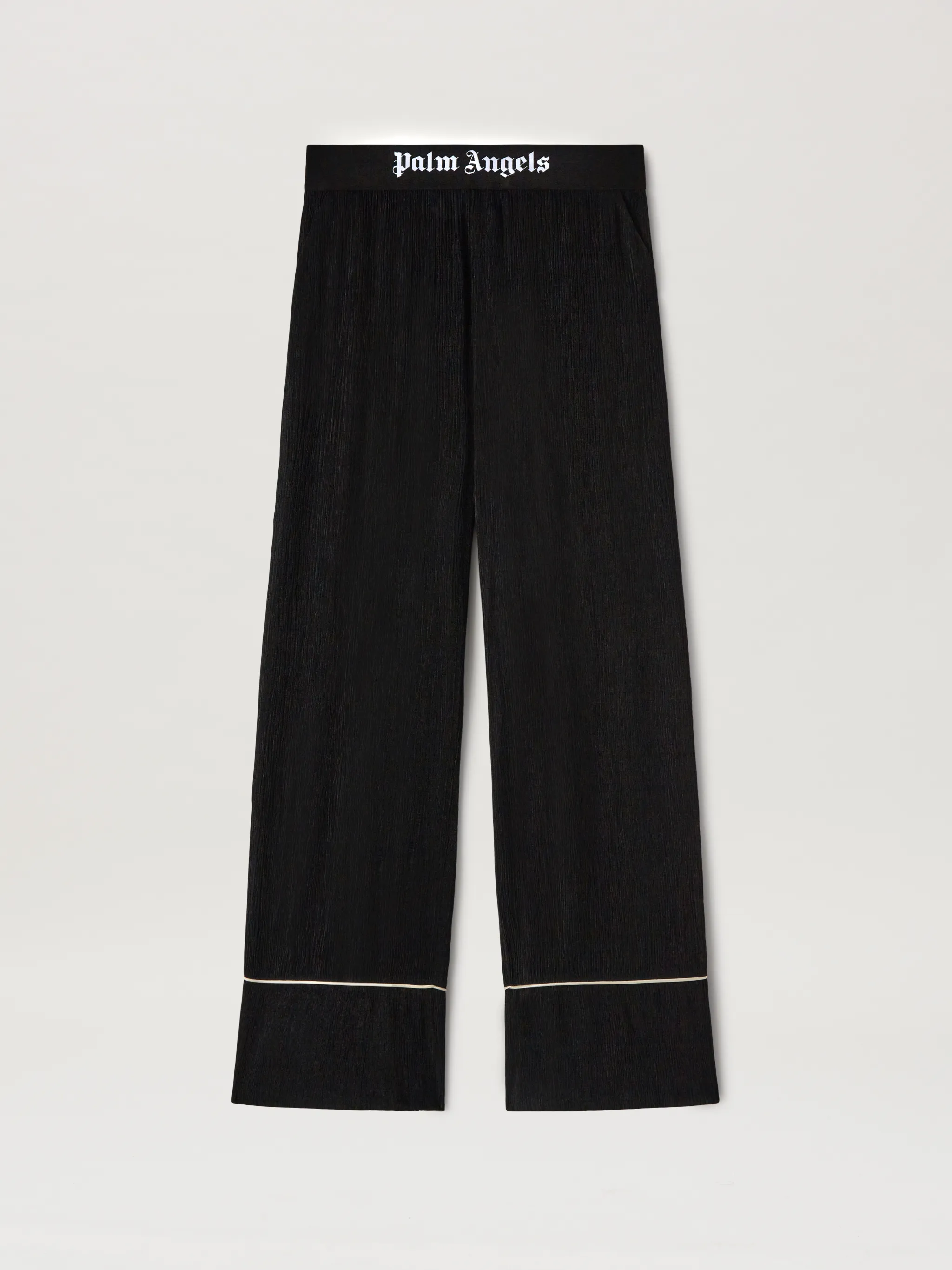 Palm Angels Leggings with tuxedo stripe in black