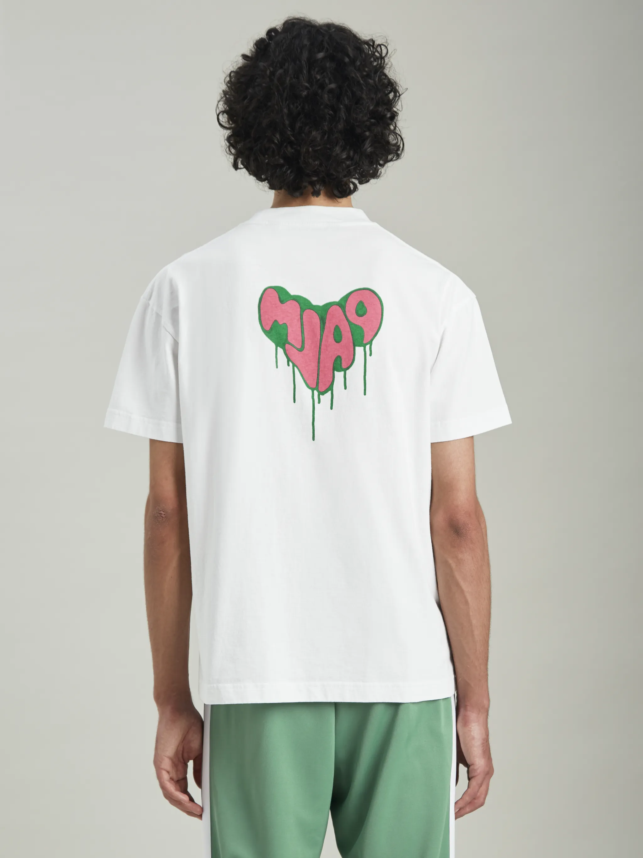 SPRAY HEART TSHIRT in white Palm Angels® Official