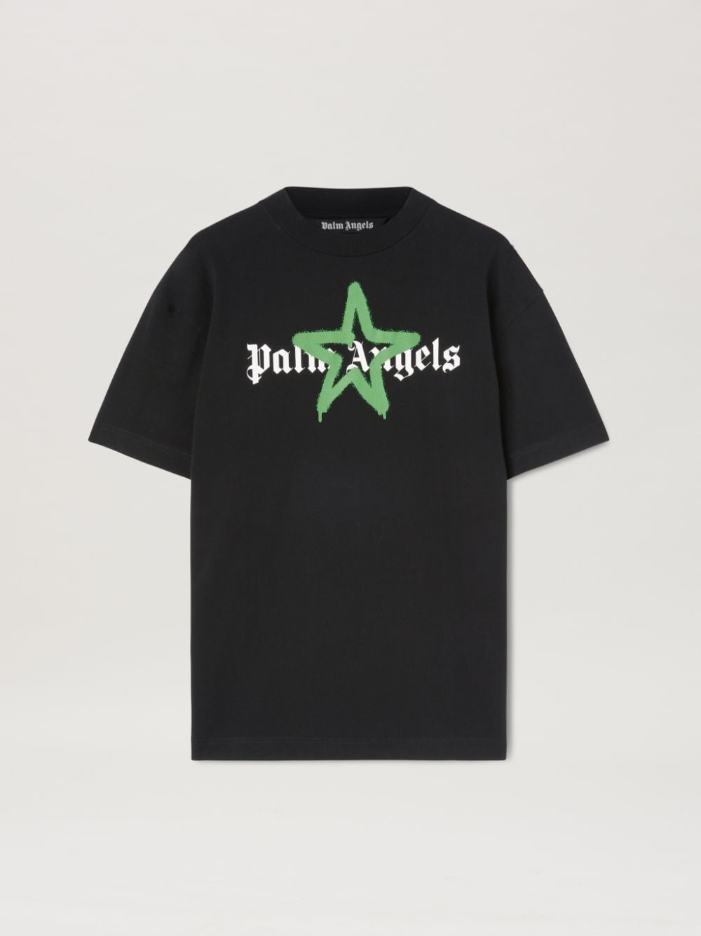 Moletom Palm Angels Star Sprayed Logo Black Green