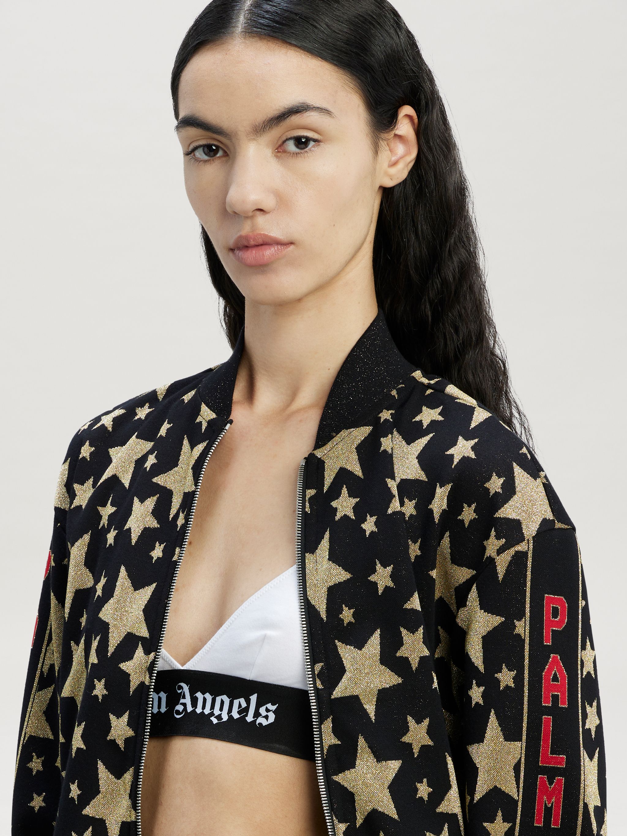 Track Bomber Jacket in black - Palm Angels® Official