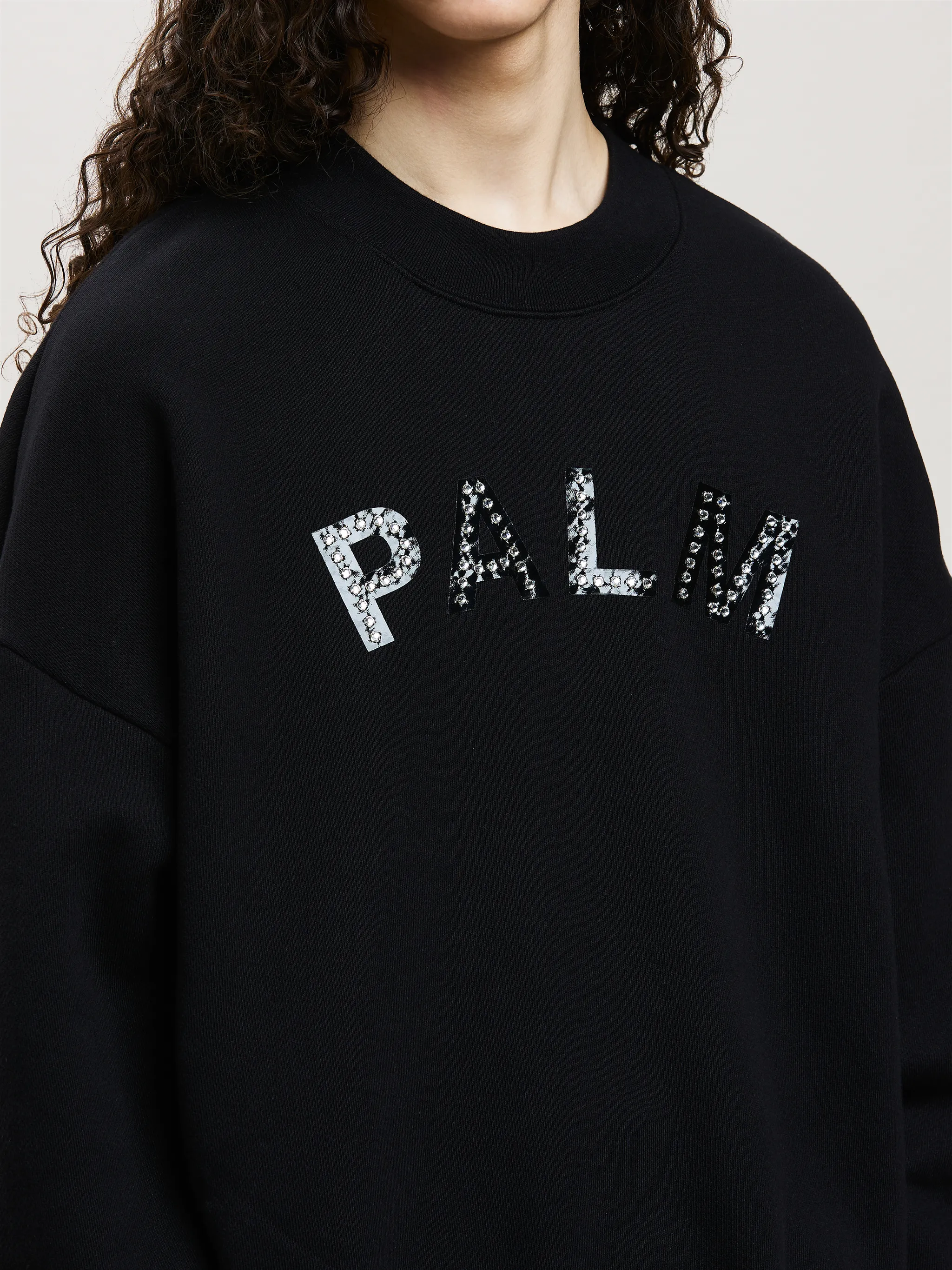 STUDDED LOGO SWEATSHIRT