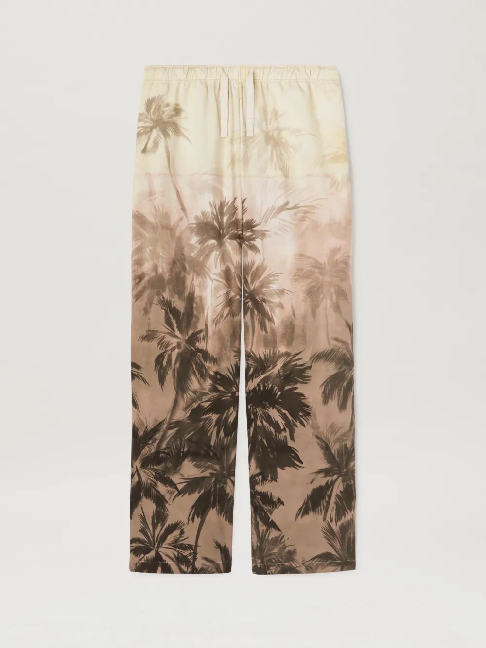White & Navy Palms Pant main image 1