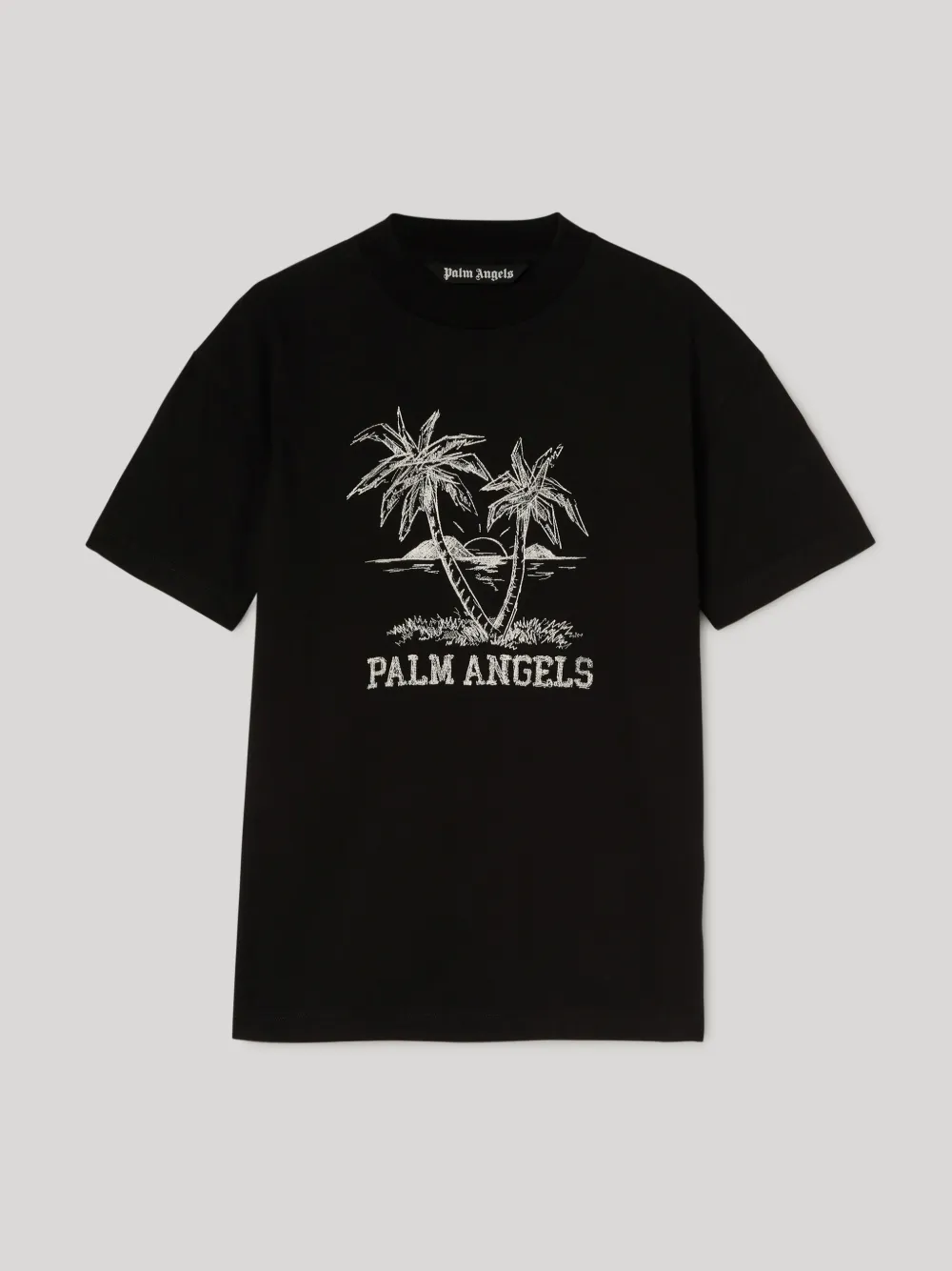 Palm Angels Palm Tree logo fashion print Hat in Black & White