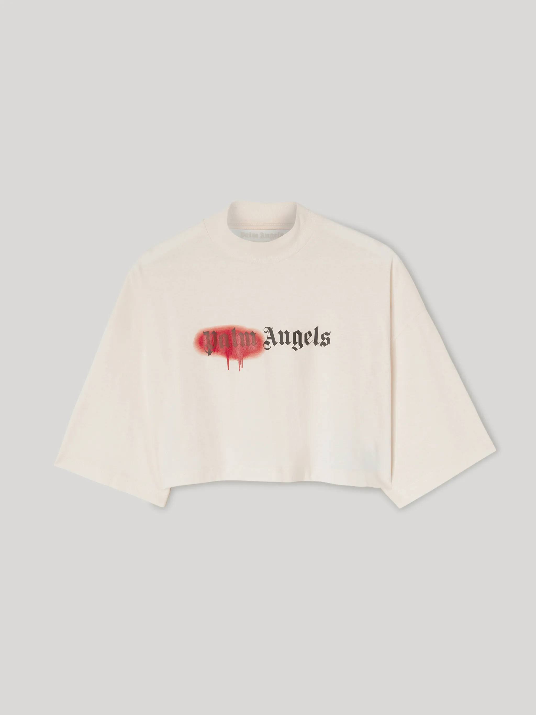 T-SHIRT CORTA CON LOGO EFFETTO VERNICE - Sito ufficiale di Palm Angels®