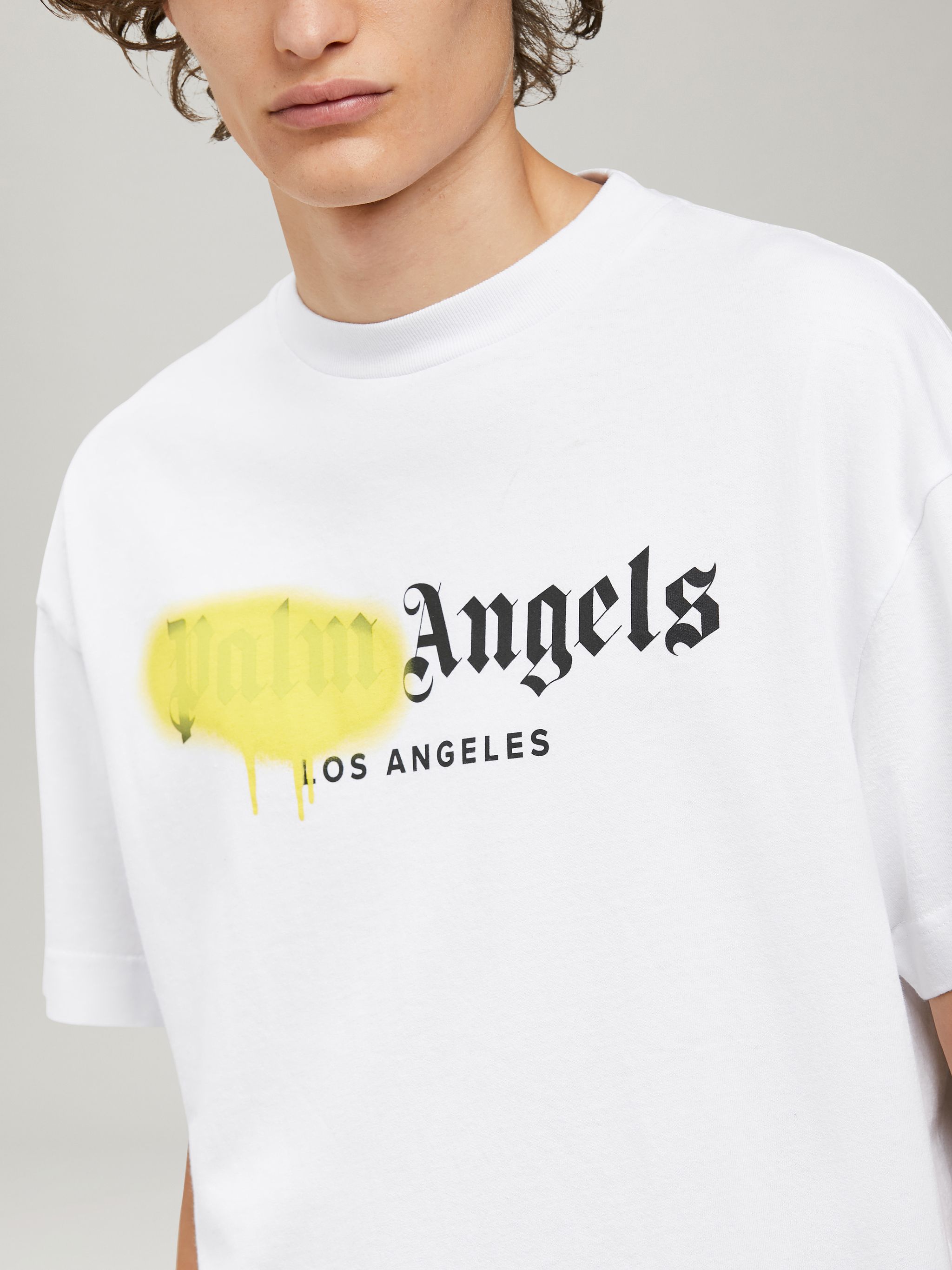 T-SHIRT LOS ANGELES EFFETTO VERNICE