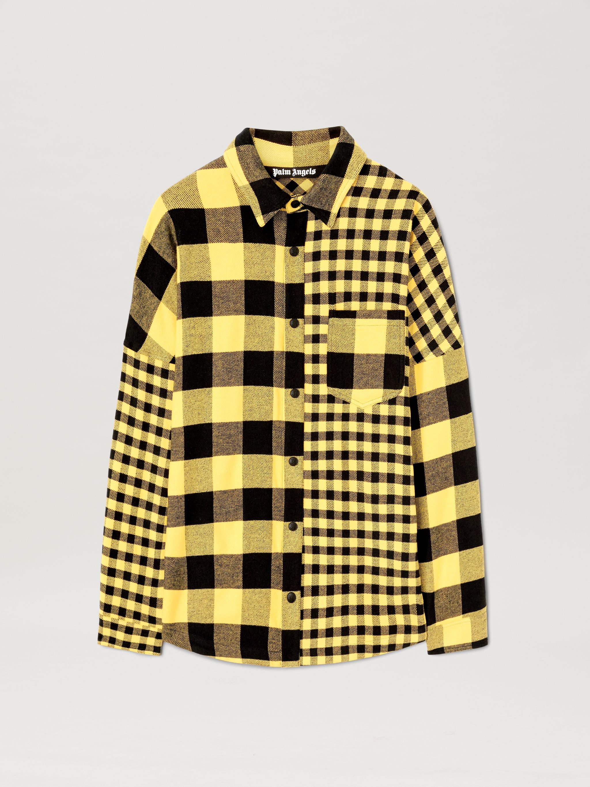 Tartan Overshirt Monogram Series on Sale Palm Angels Official