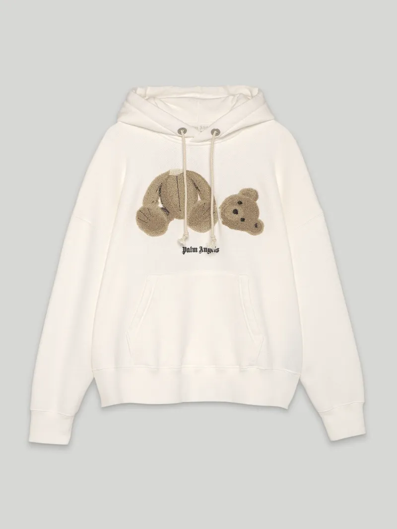 Teddy Bear patch cotton hoodie - Palm AngelsÂ® Official