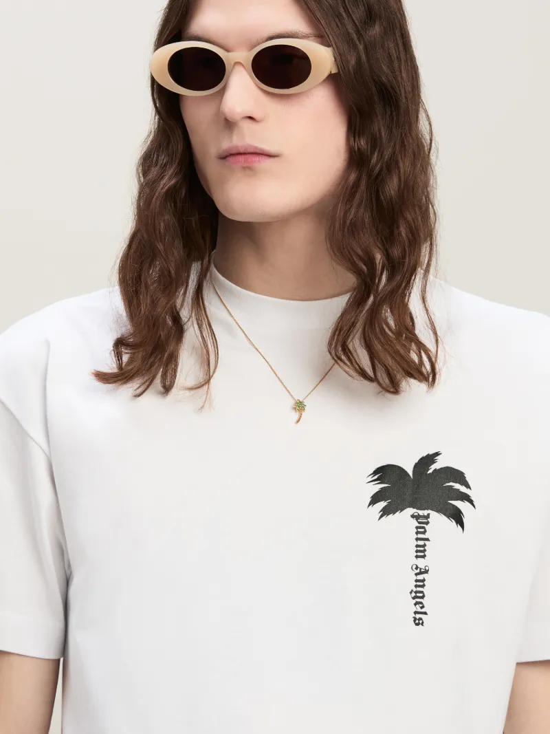 The Palm Back T-Shirt White in white - Palm Angels® Official