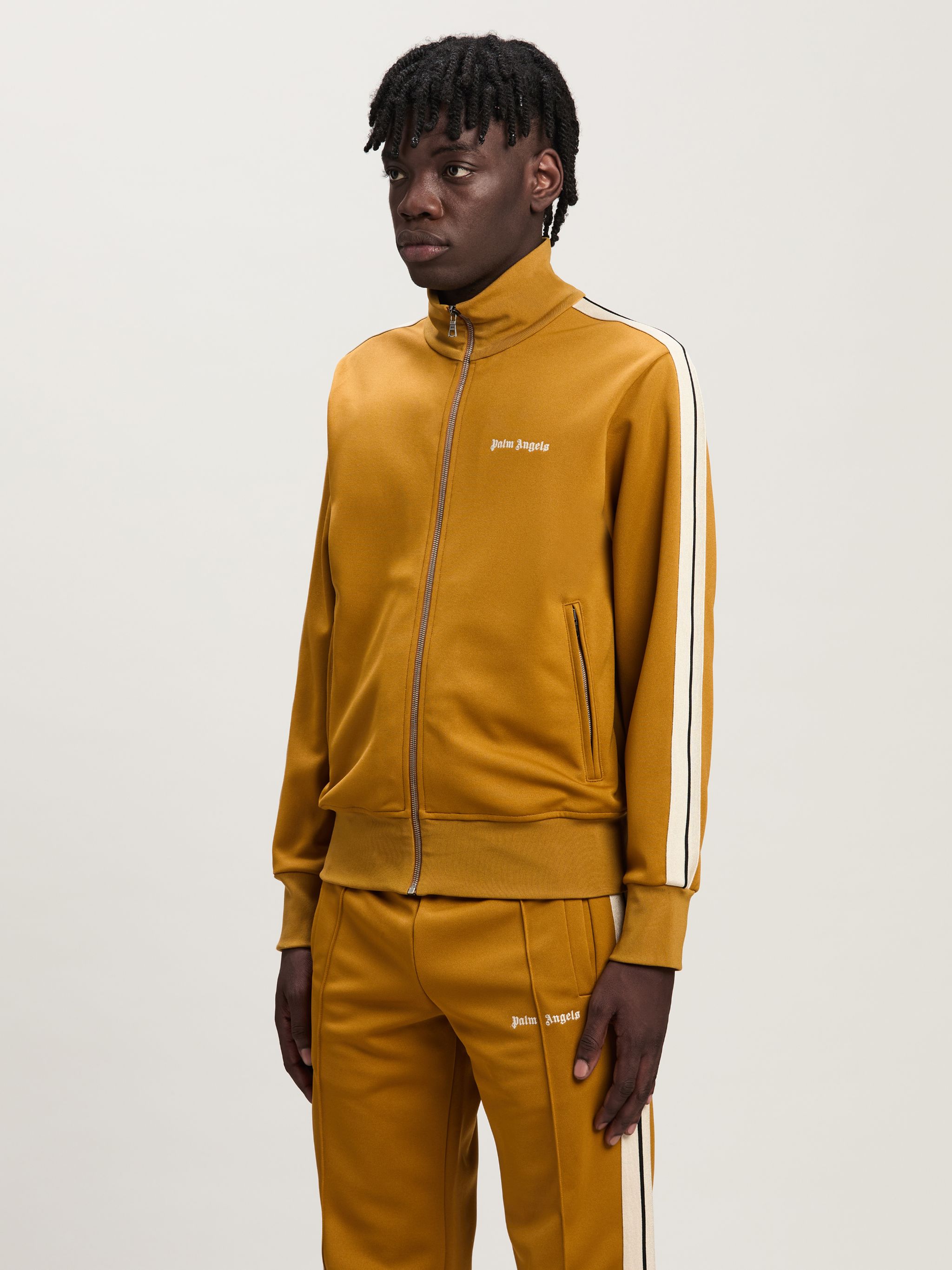 Yellow palm angels track jacket sale