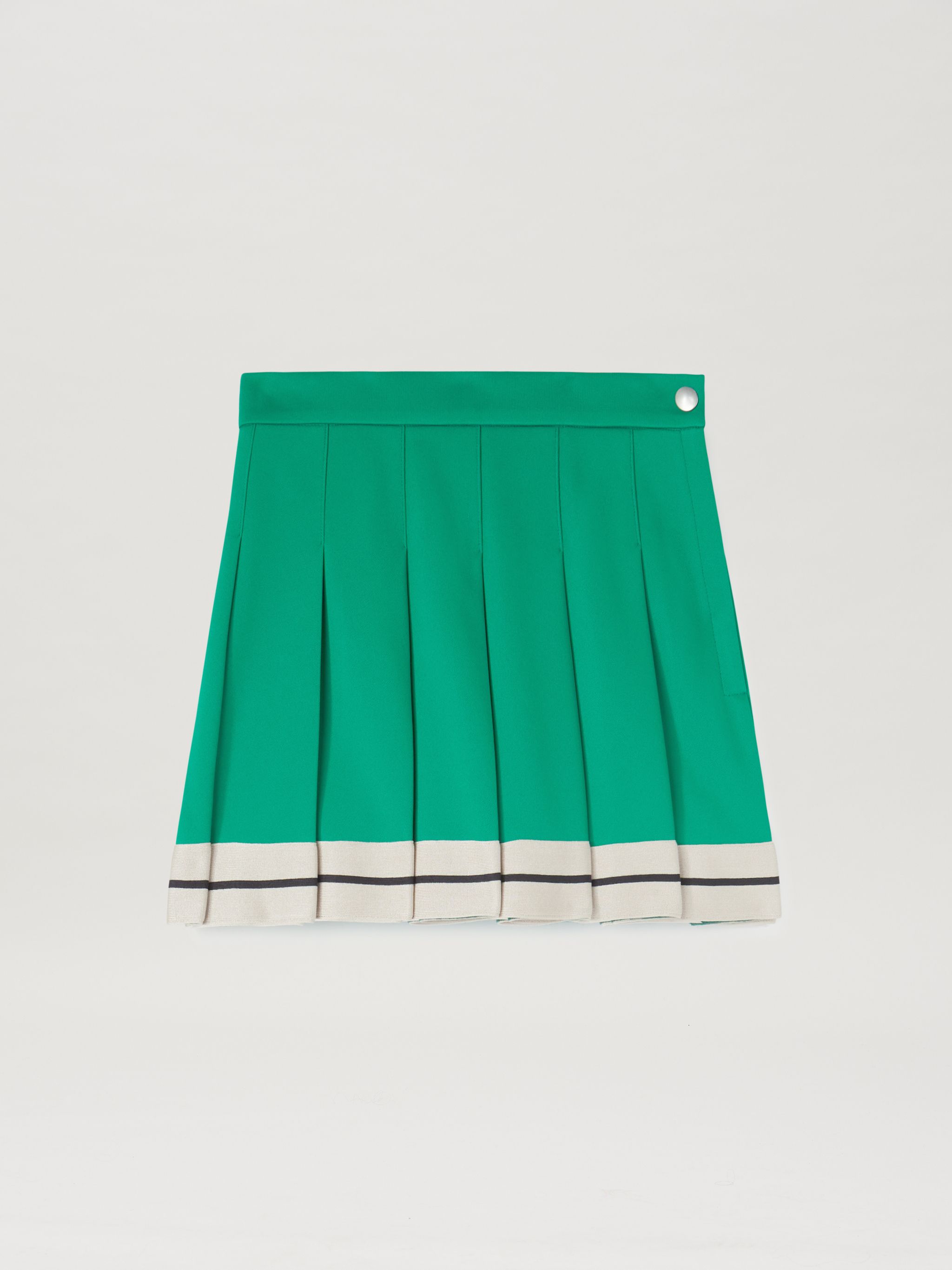 TRACK PLEATED SKIRT