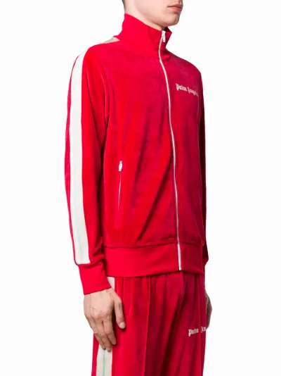 palm angels velour track jacket