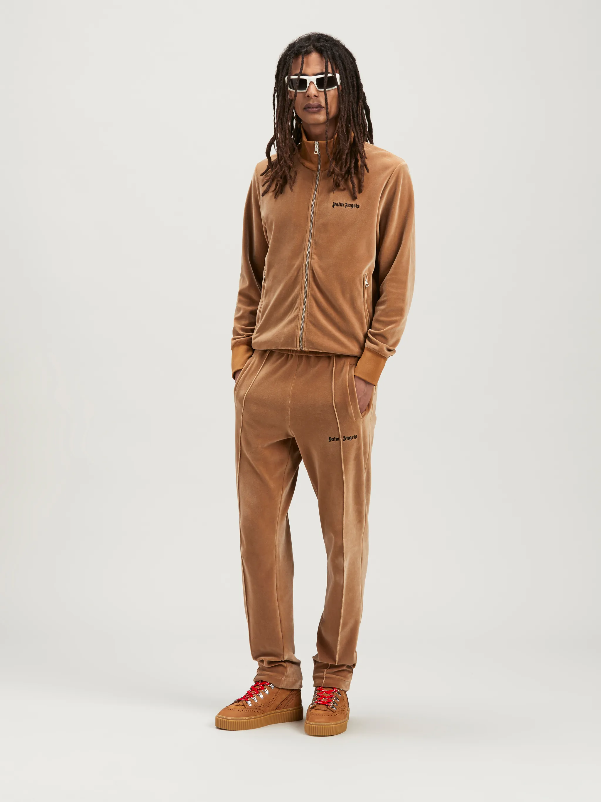 Palm angels velour tracksuit on sale