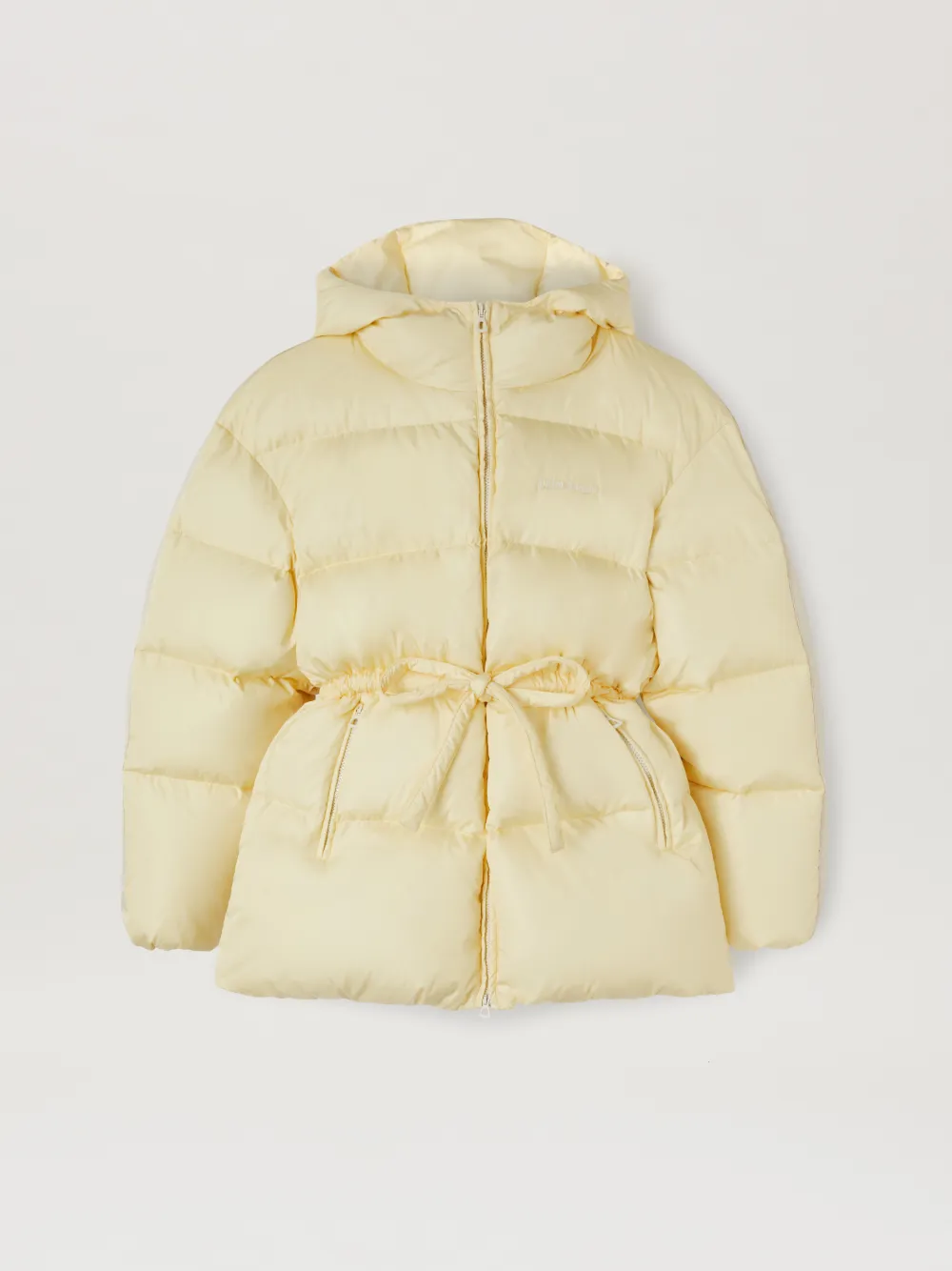 Pastel yellow puffer store jacket