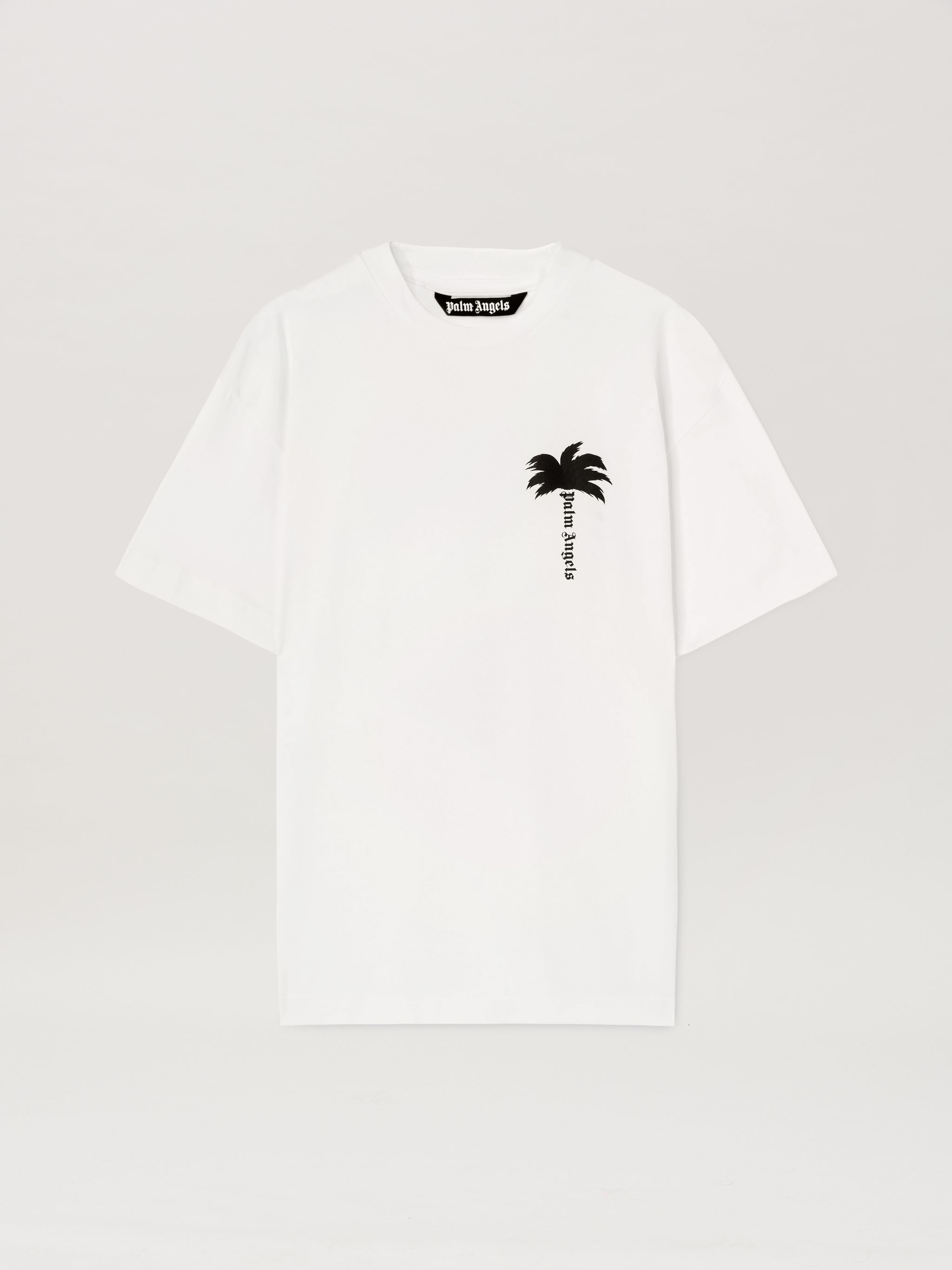 Weißes T-Shirt mit Palmenblätter