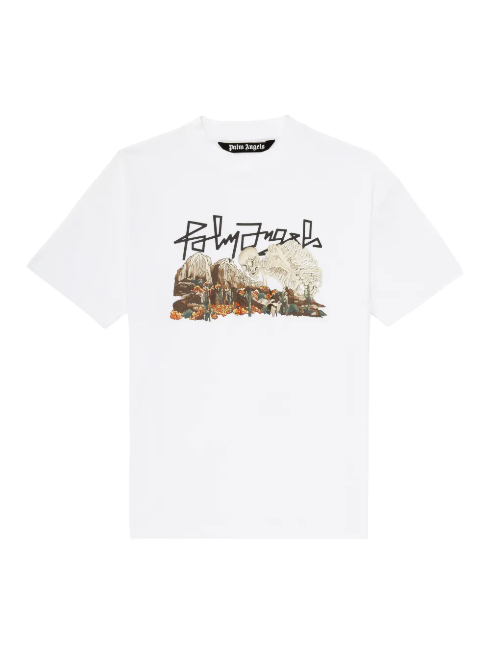 魅了 in T-SHIRT S/S SKULL DESERT WHITE white Official Angels® Palm - トップス