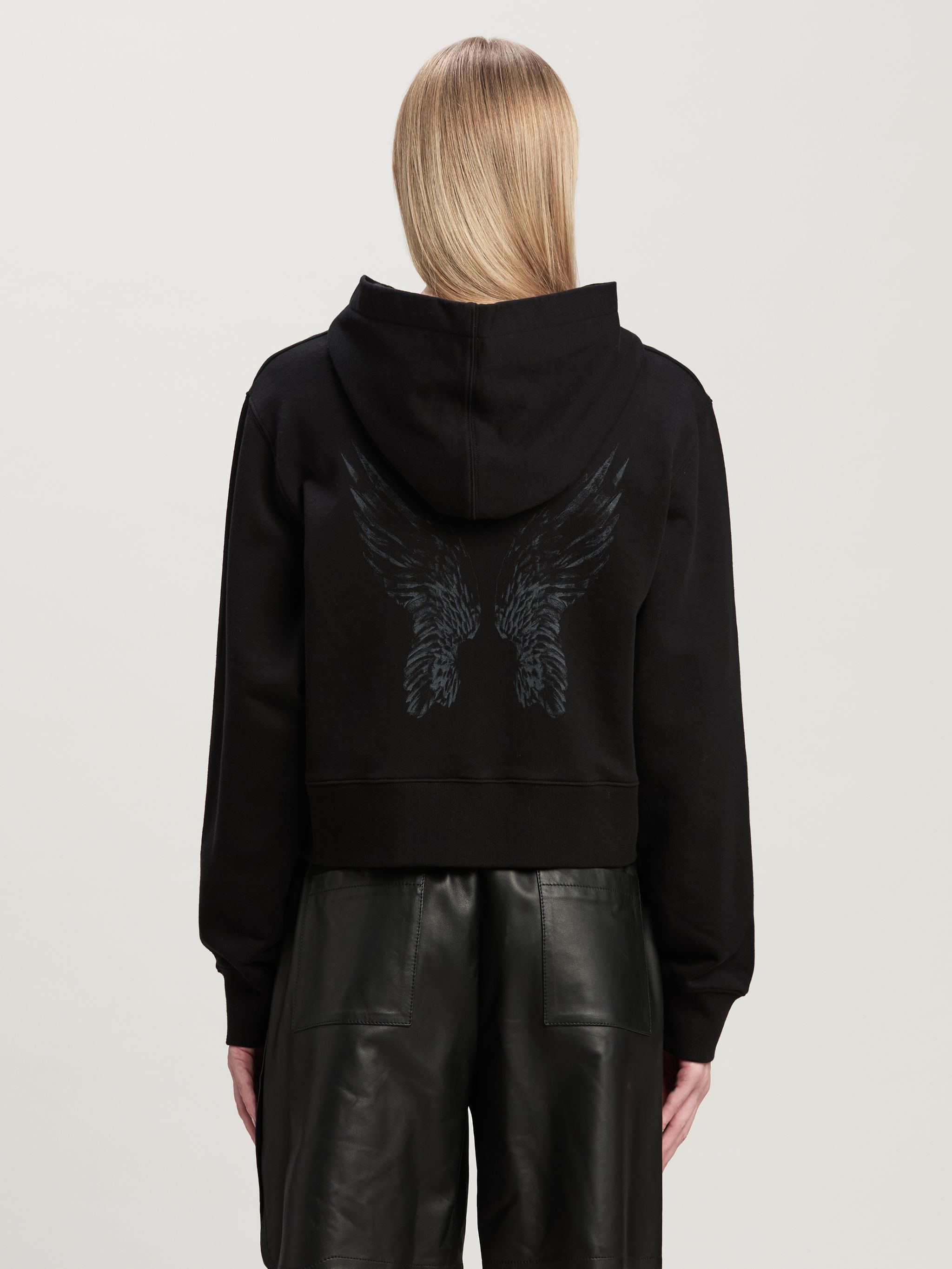 WINGS PENCIL Hoodie in black - Palm Angels® Official