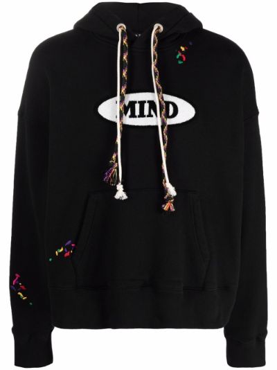 Signature Hoodie With Embroidery - Luxury Black