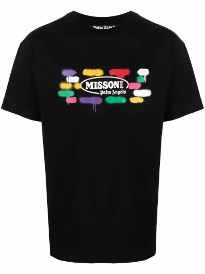 x Missoni Sport logo print T-shirt | Palm Angels | Eraldo.com x Missoni Sport logo print T-shirt | Palm Angels | Eraldo.com