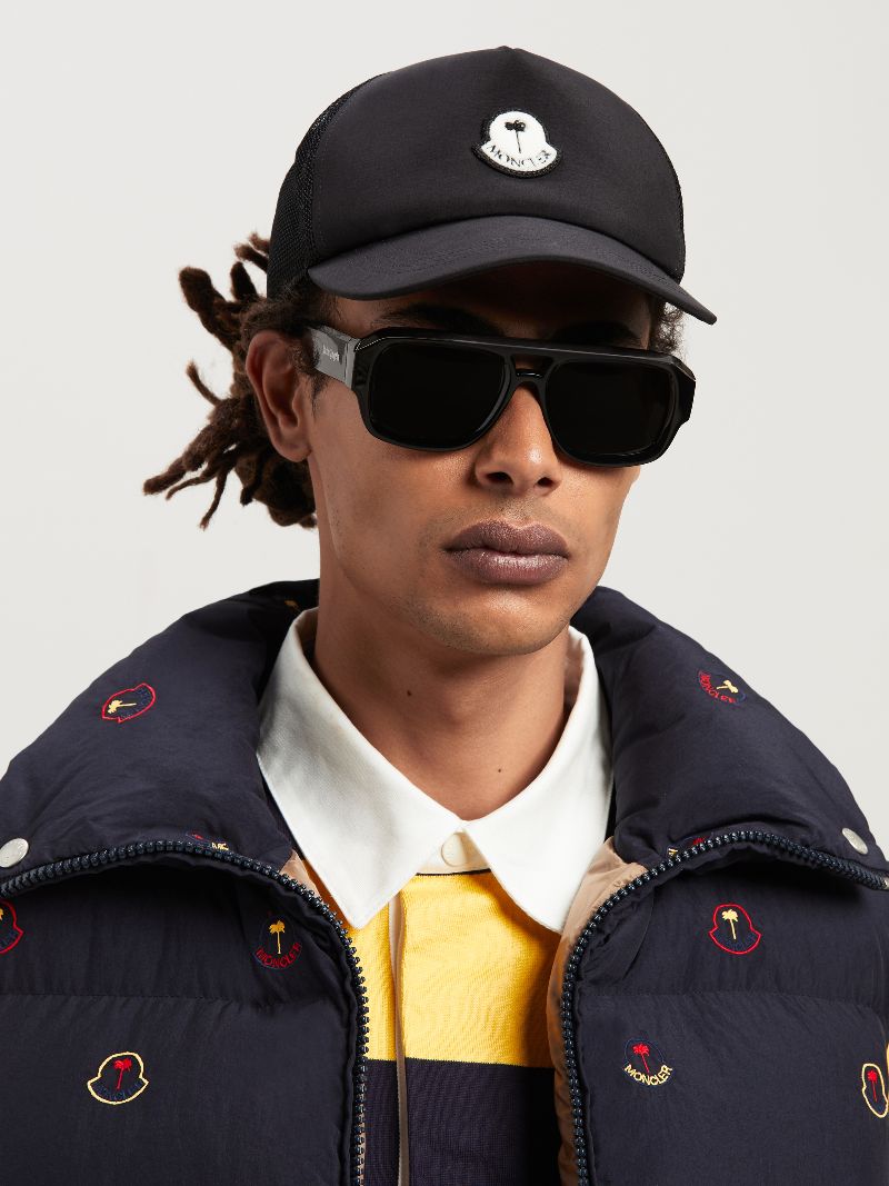 Moncler X Palm Angels Genius Baseball Cap in black - Palm Angels® Official