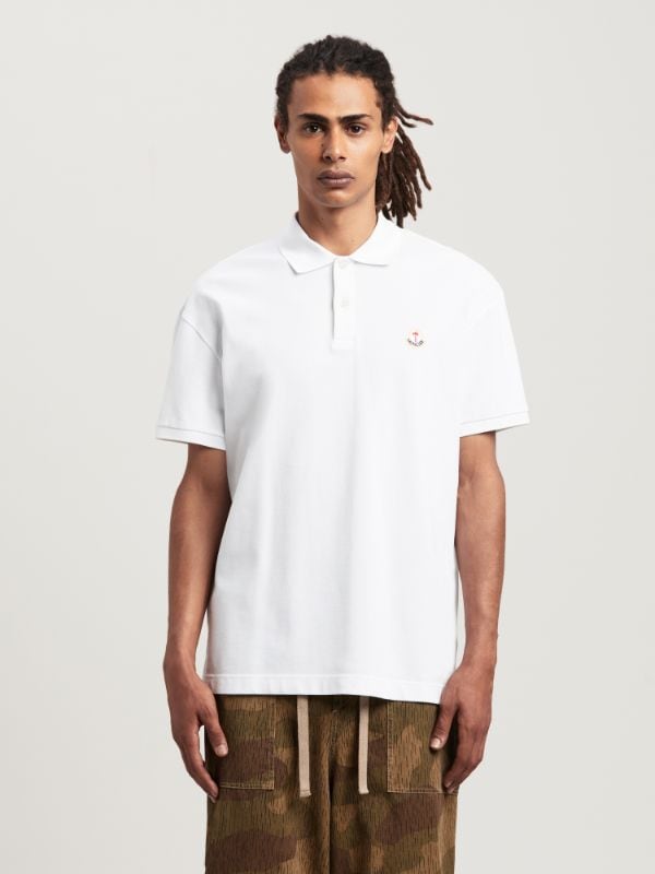 Moncler X Palm Angels Genius Polo in white - Palm Angels® Official