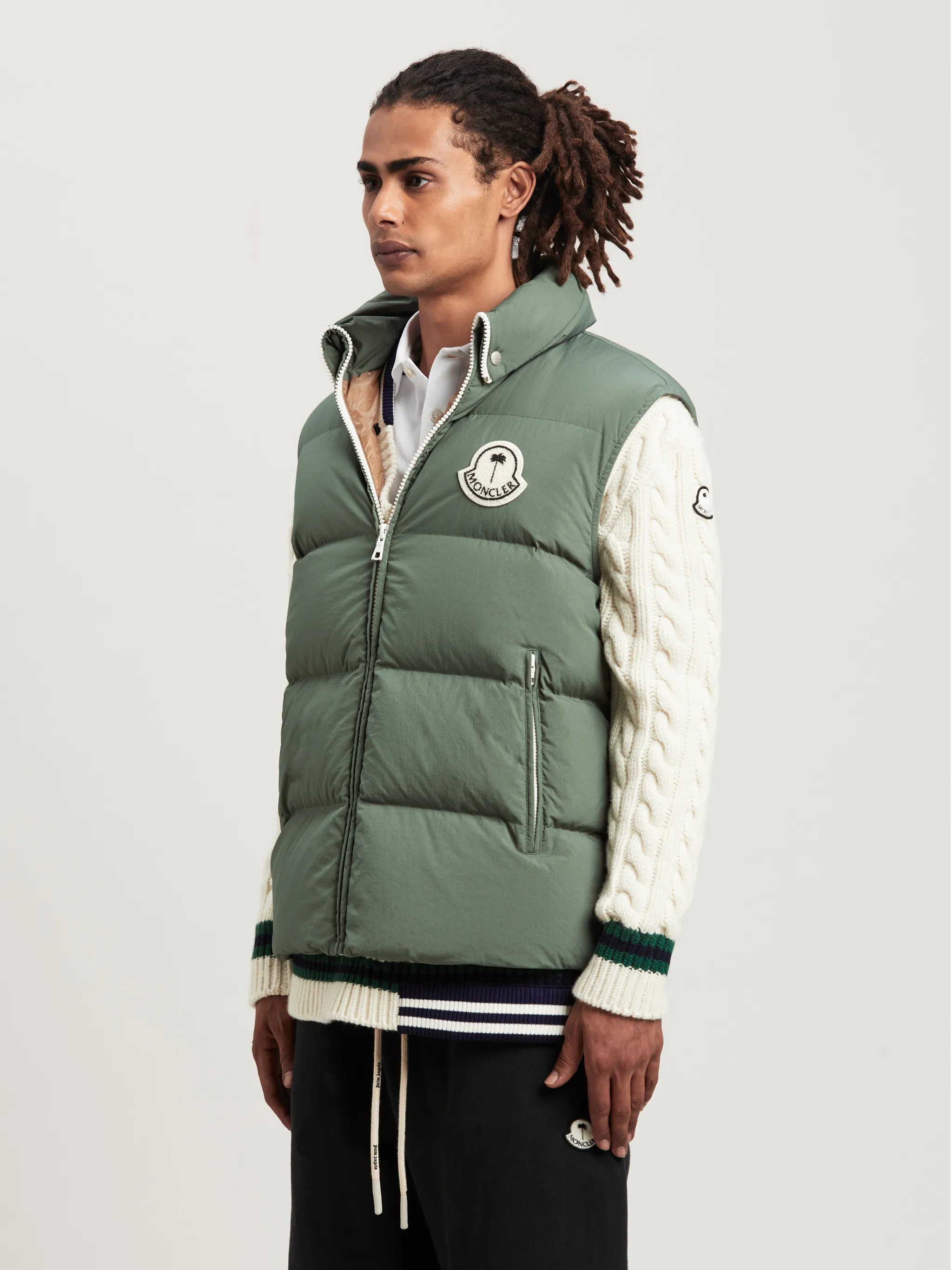 Moncler x palm angels weste new arrivals