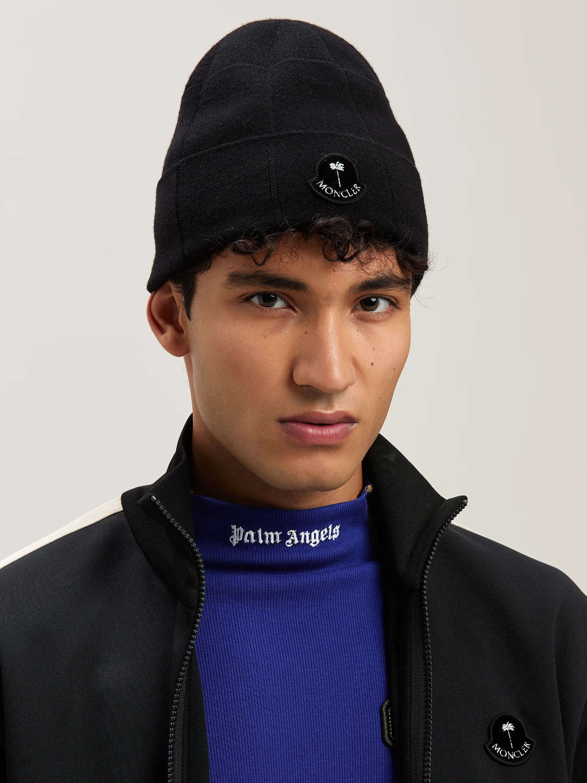 PA x Moncler 格纹套头帽