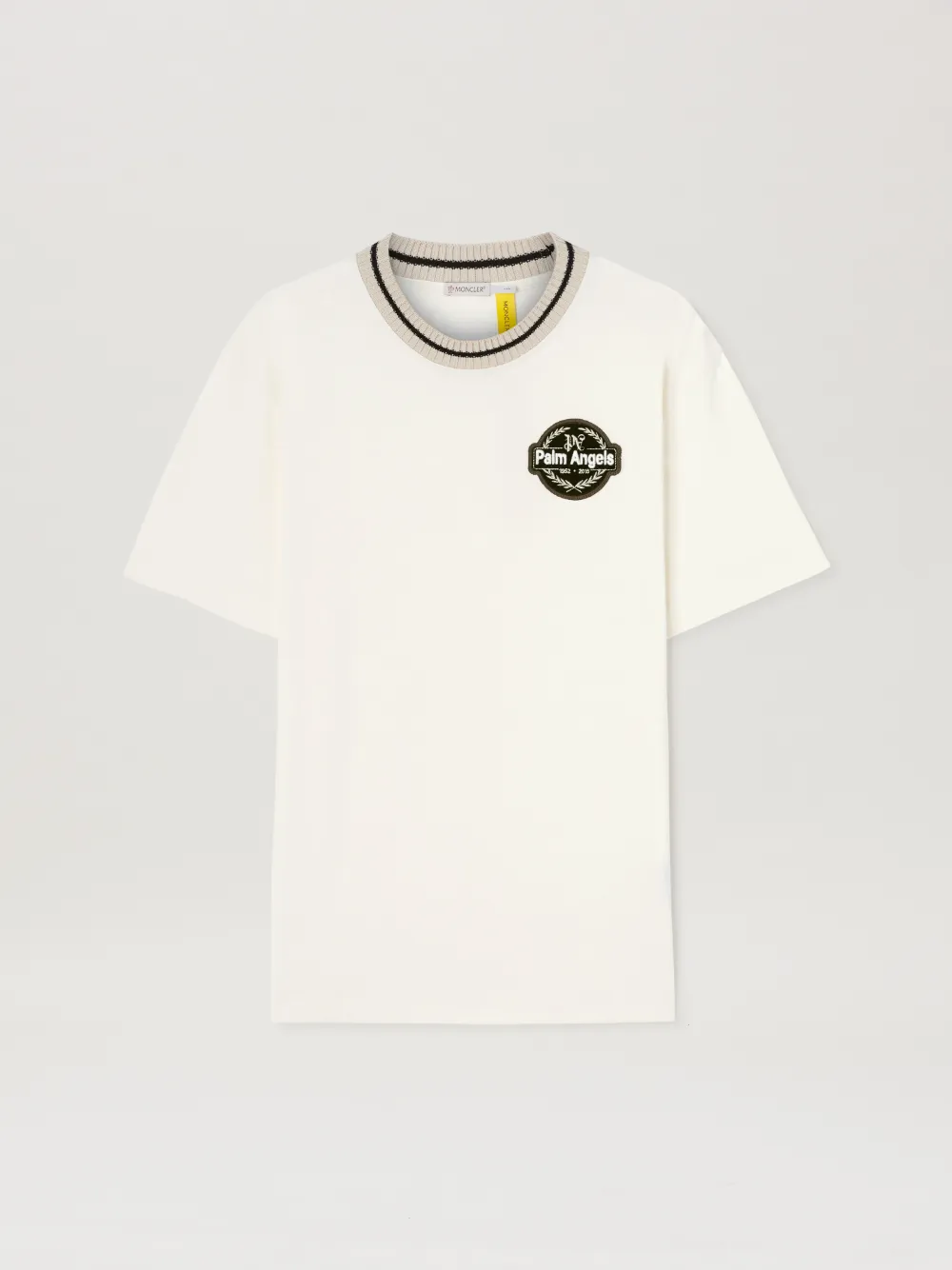 Moncler x palm angels t shirt white online