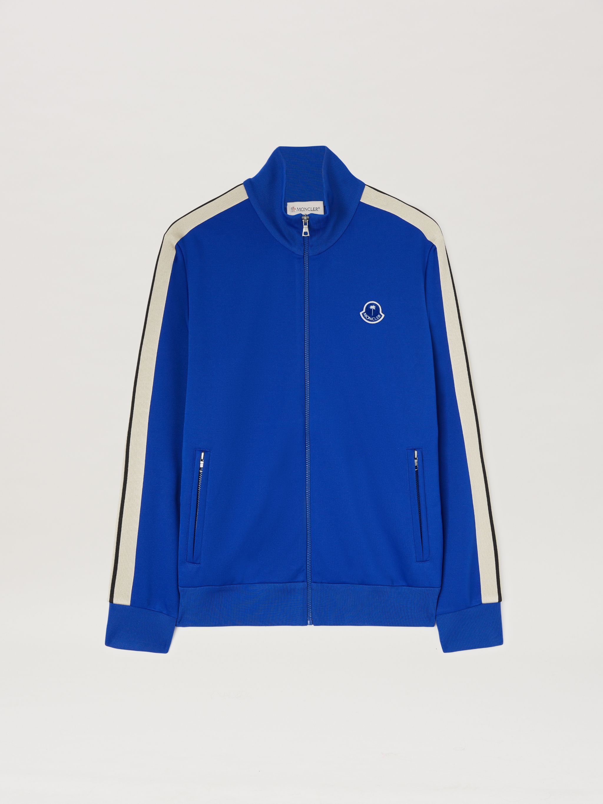 Track Jacket Moncler x Palm Angels in blue - Palm Angels® Official