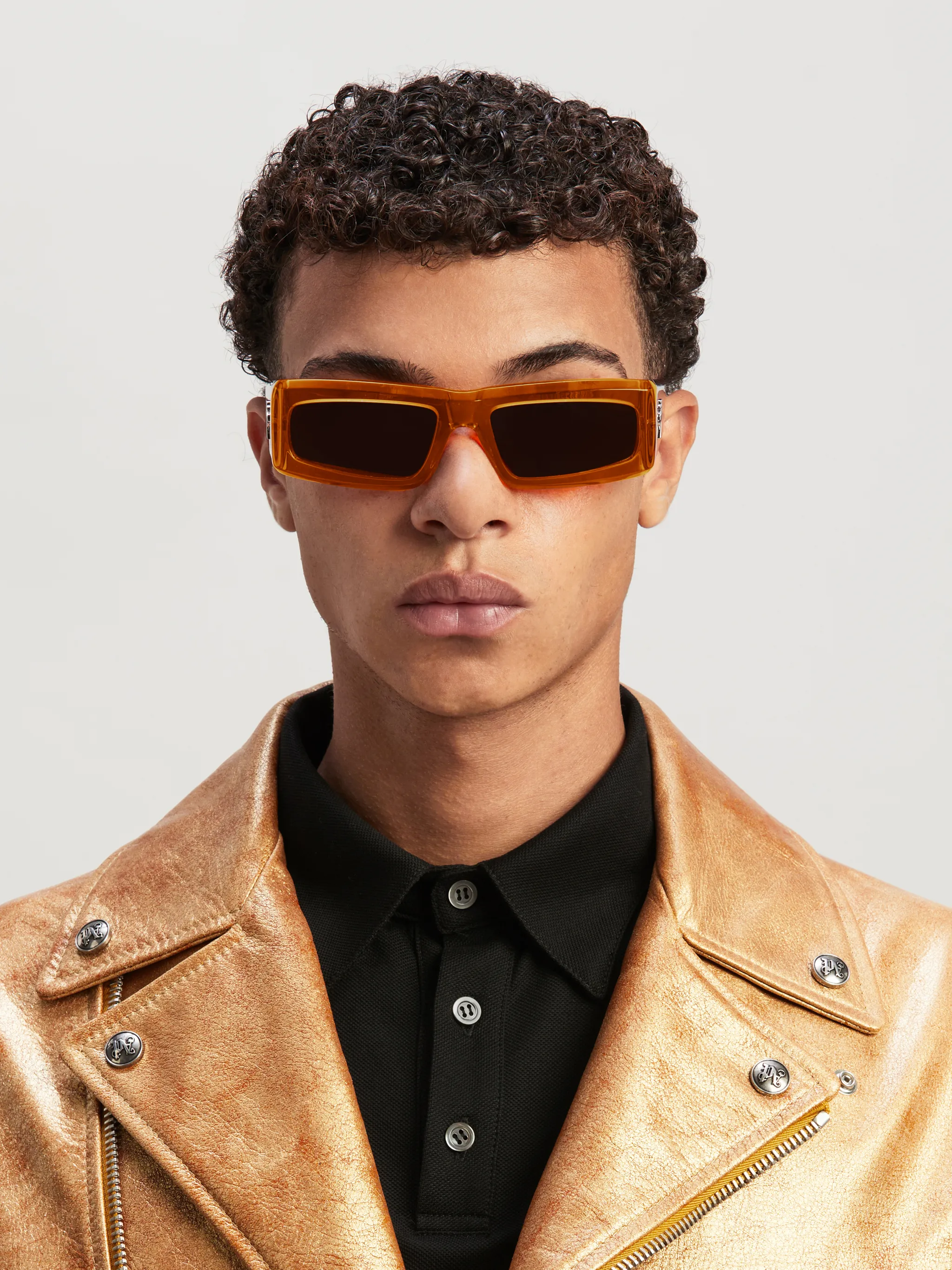 Yreka Sunglasses In Orange - Palm Angels® Official