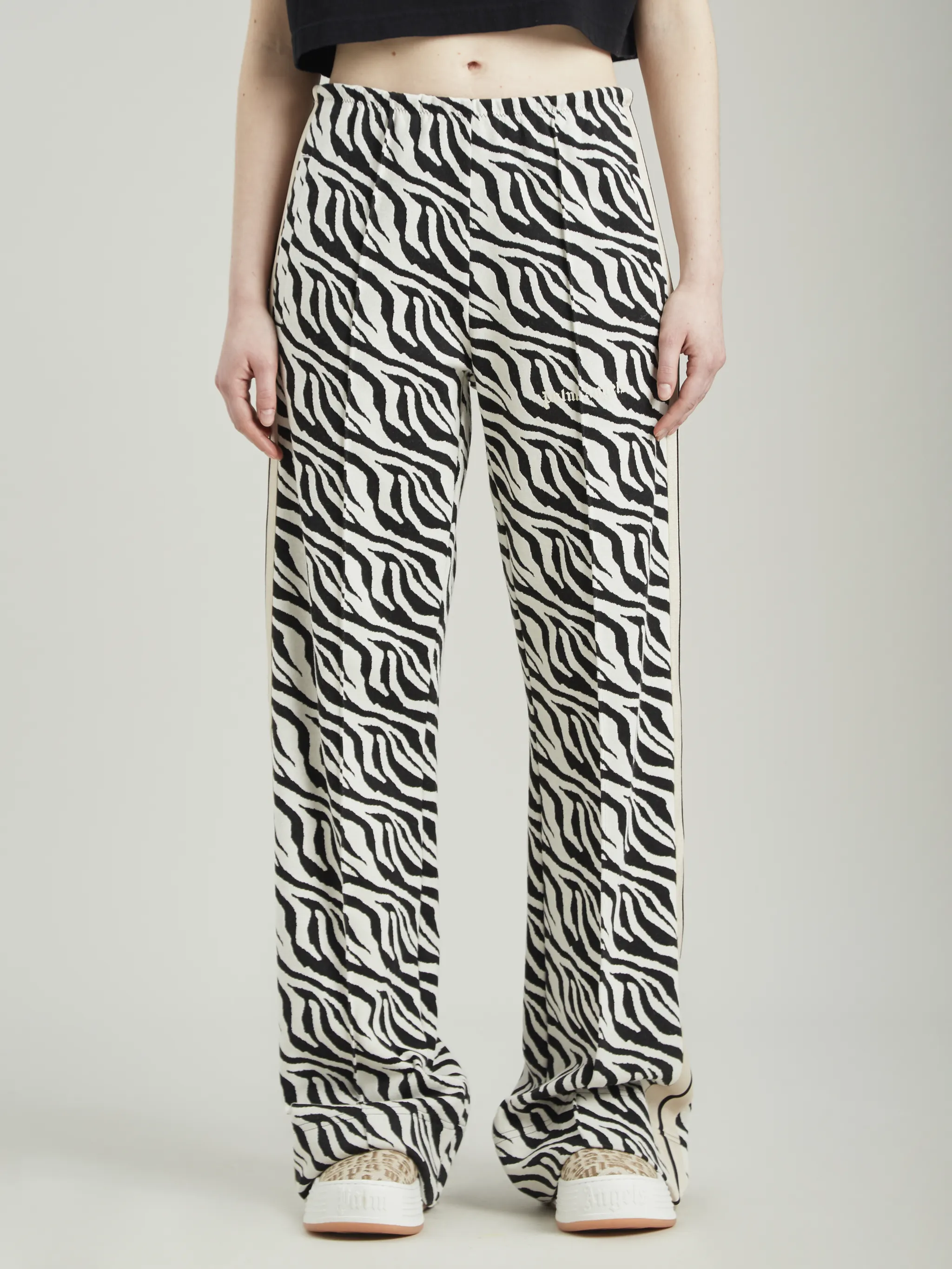 ZEBRA TRACK PANTS in black Palm Angels® Official