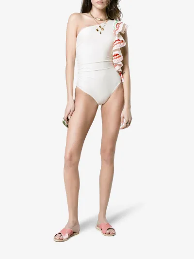 Coconut One Shoulder Swimsuit展示图