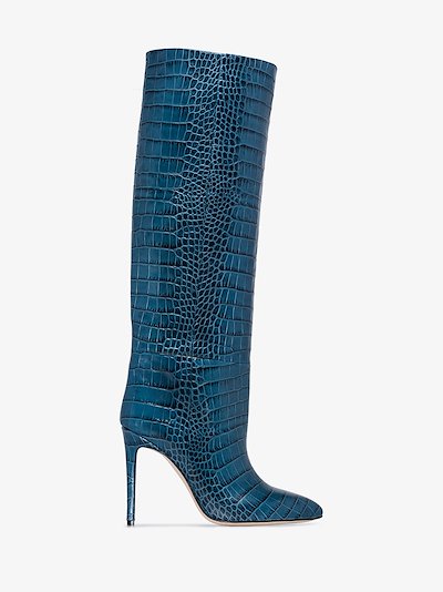 paris texas blue croc boots