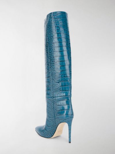 blue croc boots