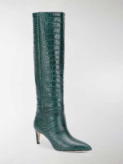 paris texas green croc boots