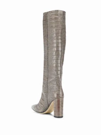 grey crocodile boots