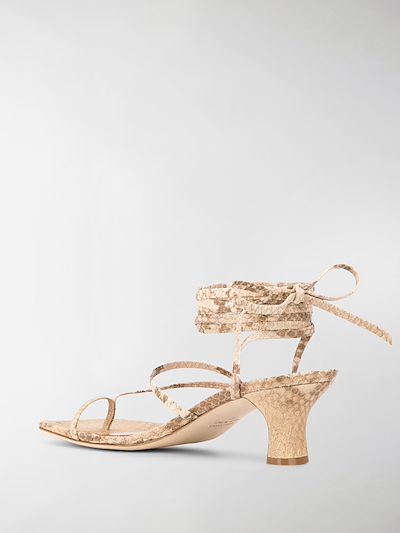 wrap tie sandals
