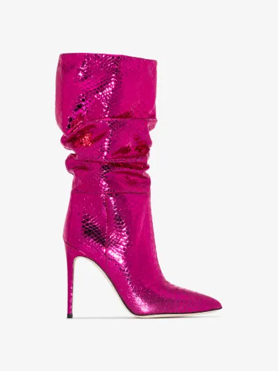 fuchsia pink boots